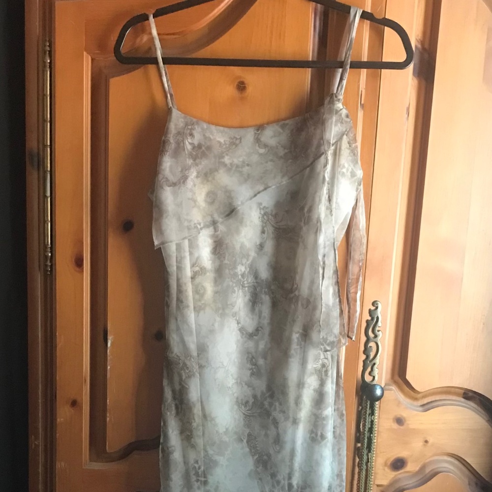 Vintage Flowy summer chiffon dress M